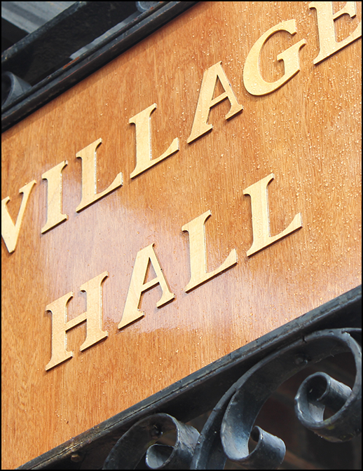 Village Hall Sign